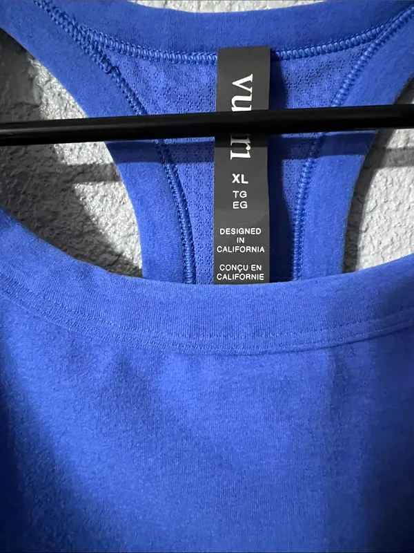 Vuori Elevation Race Bra Size XL Bright Iris Heather - Image 4