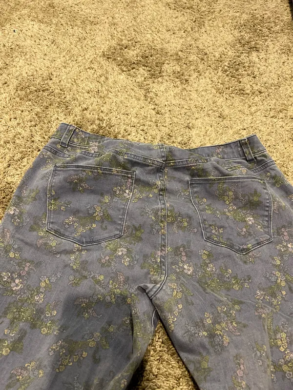 Floral denim jeans - Image 4