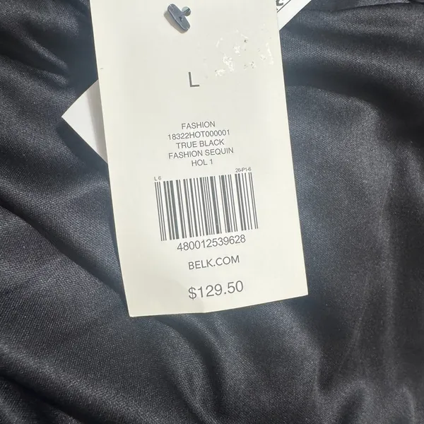 NWT The Limited Women's L Black Jacket All over Sequin Open Cardigan Formal Glam - Image 6