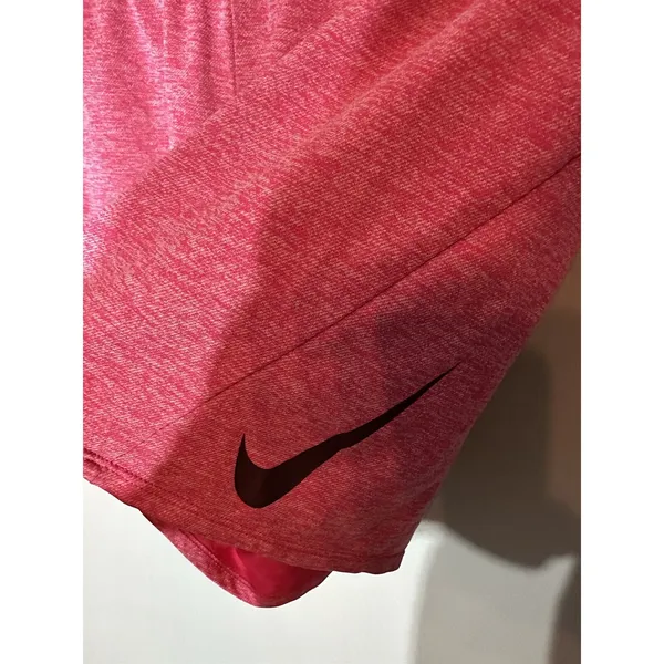 Nike Women Pink Heathered Athletic‎ Shorts Dri-FIT Small - Image 3