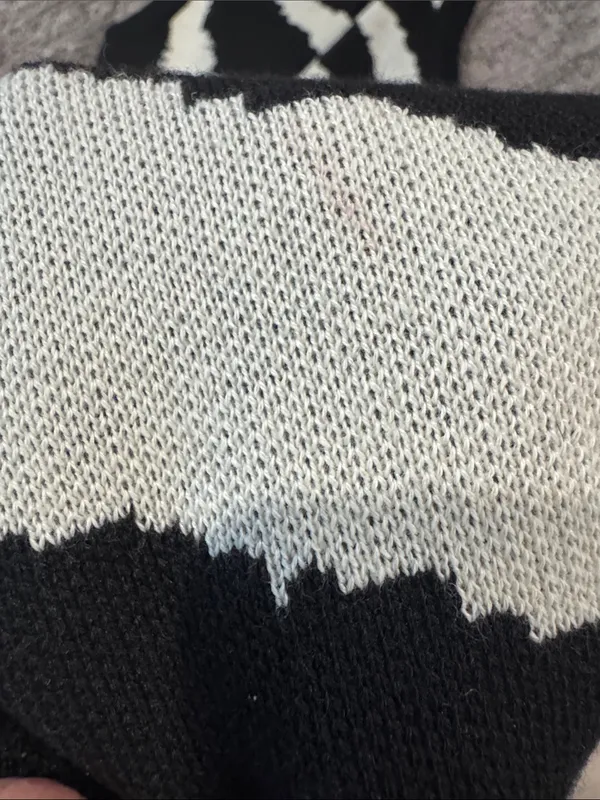 Sleeveless Black and White Zebra Knit Dress size XS - Image 4