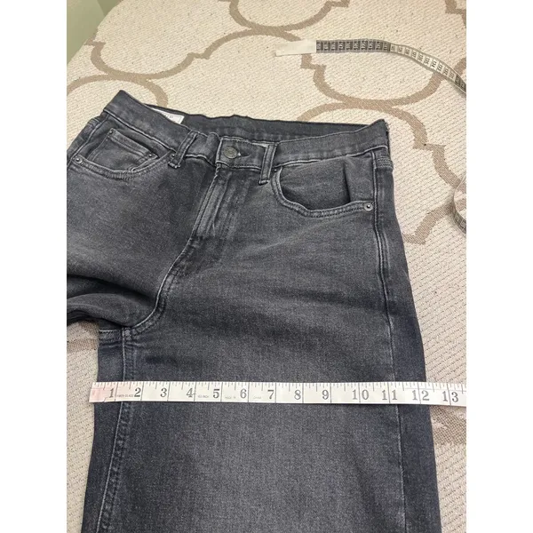 GAP High Rise Stride Fast Stride Black Cuffed Jeans Women’s Size 6 Short - Image 7