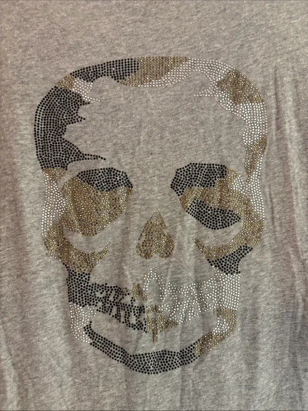Zadig & Voltaire Tunisien Glitter Skull Henley Large - Image 4