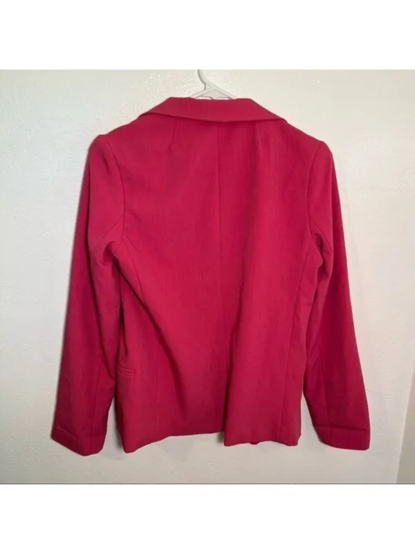 Silence + Noise Urban Outfitters Women's Size Small Boyfriend Blazer Open Pink - Image 7