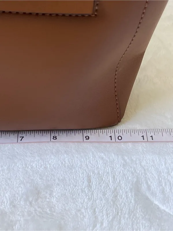 Lauren Ralph Lauren Leather Backpack in Brown Minimalist Quiet Luxury Preppy - Image 8