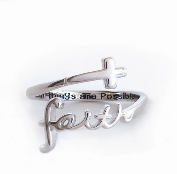 Always blessed faith ring Silver - Image 2