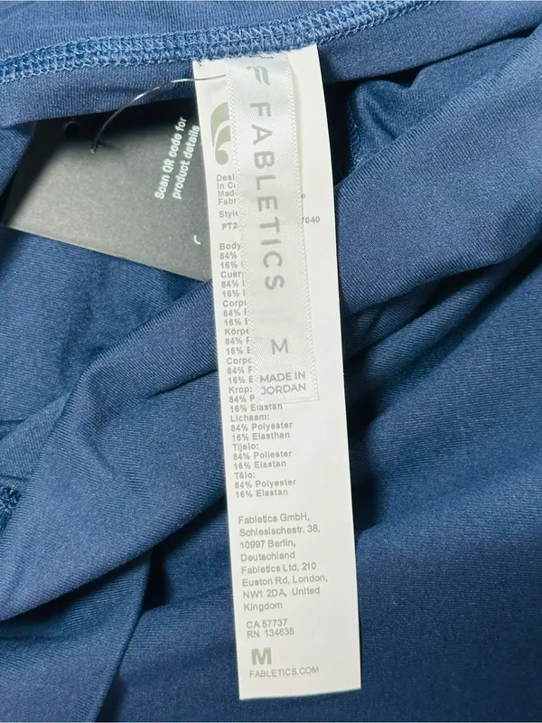 Fabletics dark blue foldover wide-leg pants - Image 7
