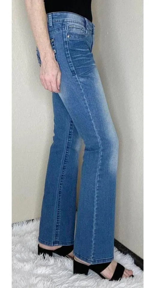 . Retro Ashley Low Rise Bootcut Light Medium Wash Jeans Denim - Image 6