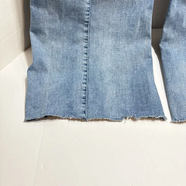 We The Free Hailey Low Rise Bell Bottom Jeans Raw Hem Size 28 Hippie Boho - Image 7