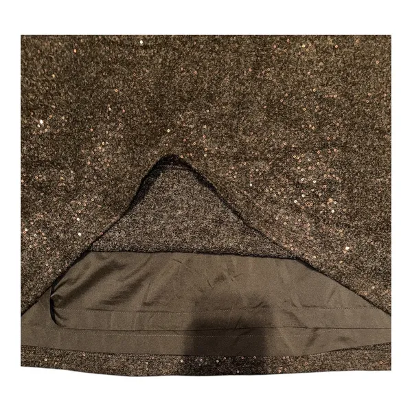 J.‎ Jill Brown Sequin Wool Blend Pencil Skirt, Size 26 - Image 3
