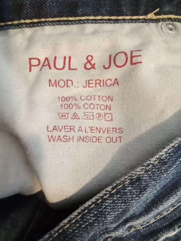 Paul & Joe Jerica Medium Wash Boot Cut Low Rise Cotton Womens 28 - Image 3