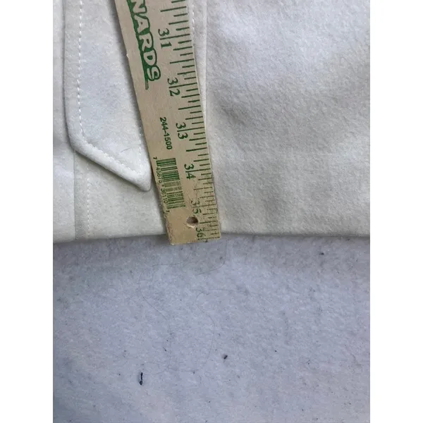 Guess Wool Blend Peacoat Womens Small Cream Double Breasted‎ Belted - Image 6