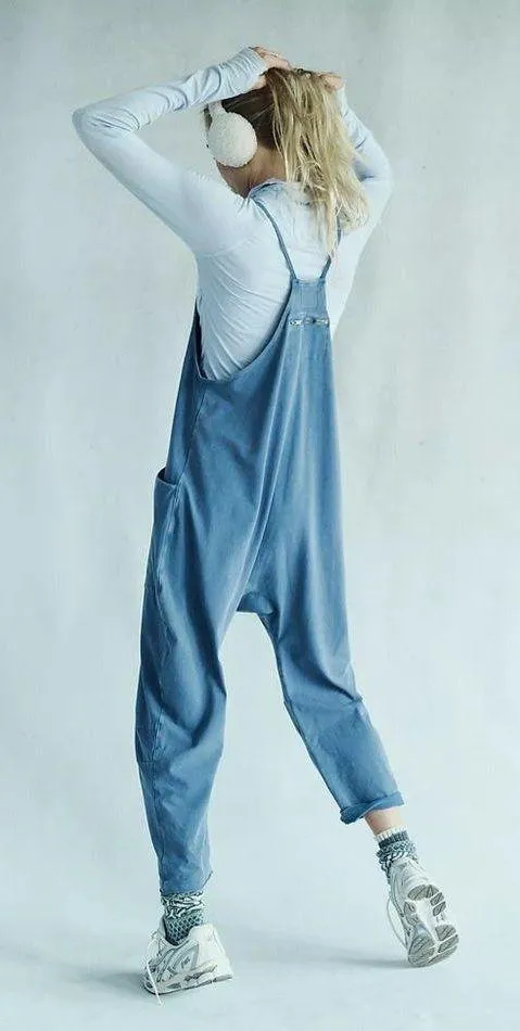 NWT Free People Hot Shot Onesie In Skyline. Currently Online On FP $70 Retail - Image 3