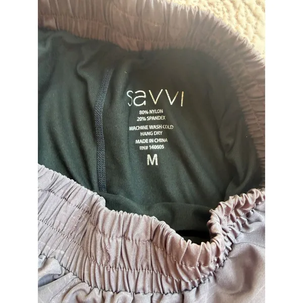 Savvi High Rise Running Shorts Mauve Lined Athletic Workout Women's Medium - Image 7