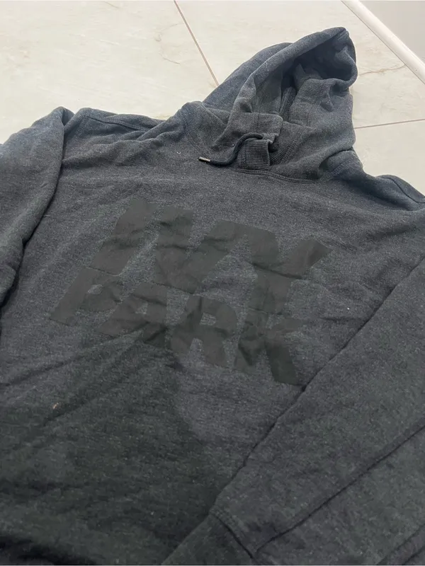 Ivy Park Gray Logo Hoodie Size Large - Image 2
