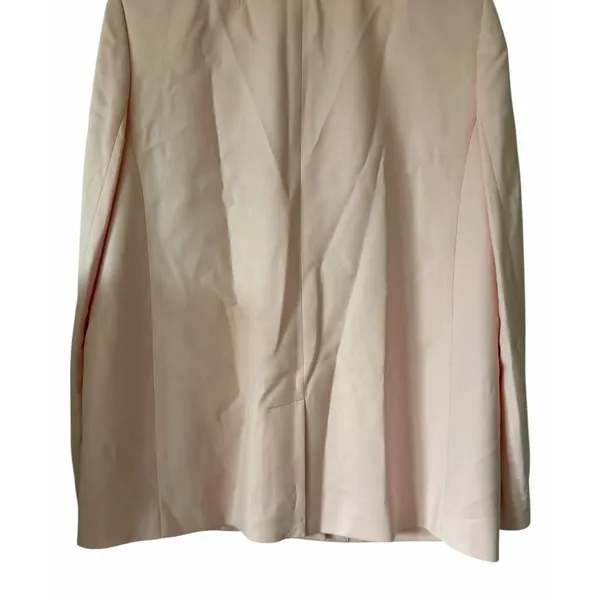 J. Crew Relaxed‎ Double-Breasted Blazer City Twill Light Pink Women's Size 4 - Image 6