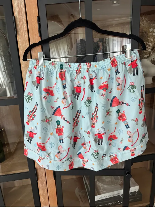 NWT Mud Pie nutcrackers ballet christmas boxer shorts pajamas rocking horse - Image 5