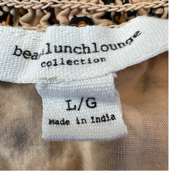 Beachlunchlounge Collection‎ Floral Paisley Cotton Mini Skirt Smocked Waist L - Image 2