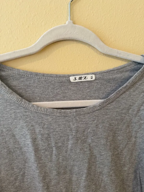 Relaxed Grey Short Sleeve Women's Tee - Image 2