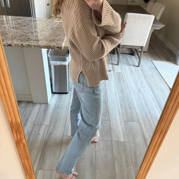 Sincerely-jules-for-bandier Women's Tan and Cream Jumper - Image 3