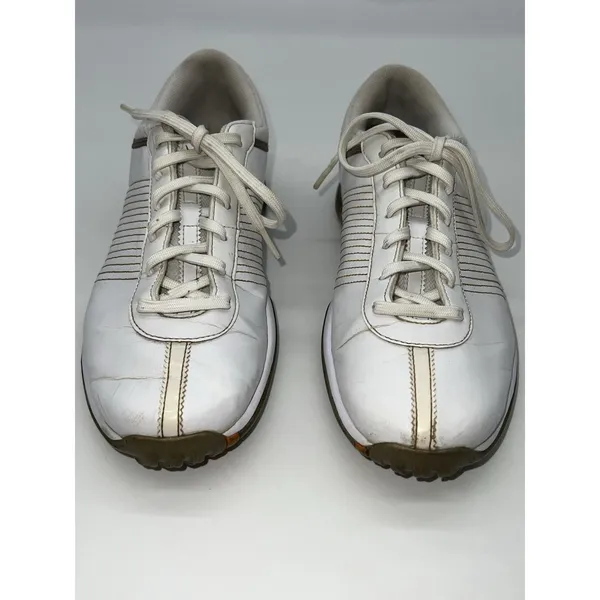 Nike Delight II Women’s Leather Golf Shoe Size 8 Plastic Cleat Spike 335938-121 - Image 4