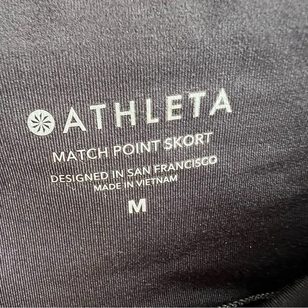 Athleta Match Point Skort Black Tennis Pickleball Golf Active Skirt Size Medium - Image 4