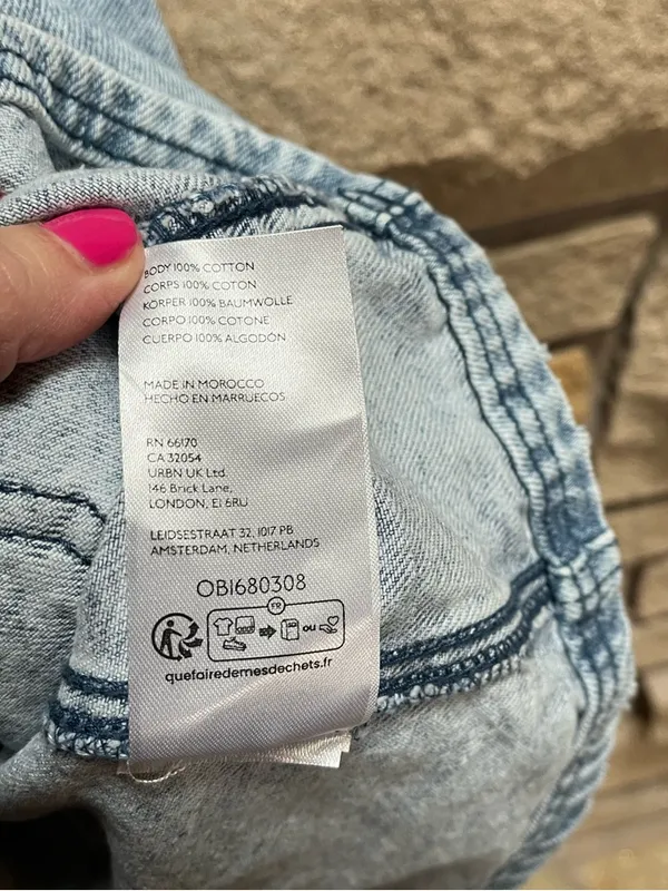 Free People We The Free Denim Overall Dress Indigo Medium - Image 9