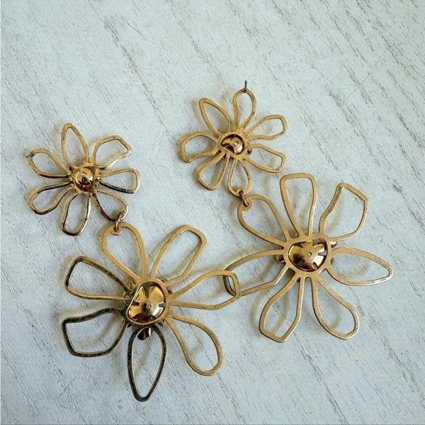 Park Lane Hampton Gold Tone Floral Drop Earrings - Image 7