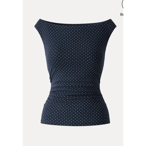 OGLmove Stretch Cotton Polka Dot Square Neck Bra Top Black XL New With Tags - Image 5