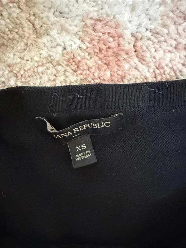 Banana Republic Factory Black Halter V-Neck Camisole Top - Image 2