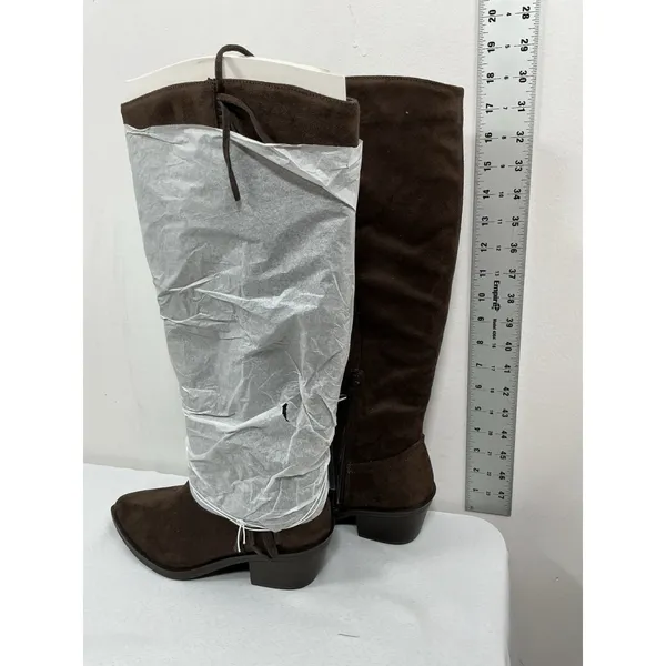 Universal Threads Womans New Patsy Knee High Western Riding Boots 8.5 Brown - Image 2