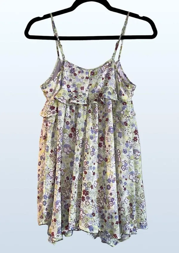 SOLD OUT, NWT Chiffon Floral Romper, XS - Image 7