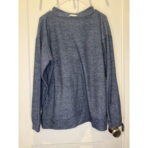 Bottom Drawers Sweatshirt Women M Blue White UNC North Carolina College Pullover - Image 2