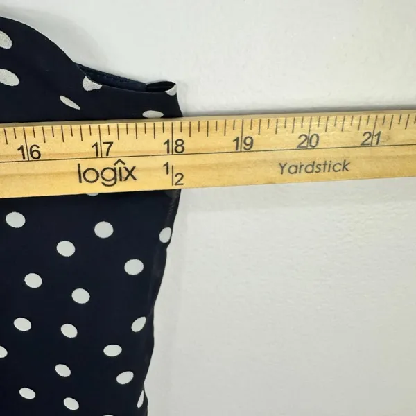 A Byer‎ Dress Women Medium Polka Dot Sleeveless Euro Summer Preppy Parisian - Image 3