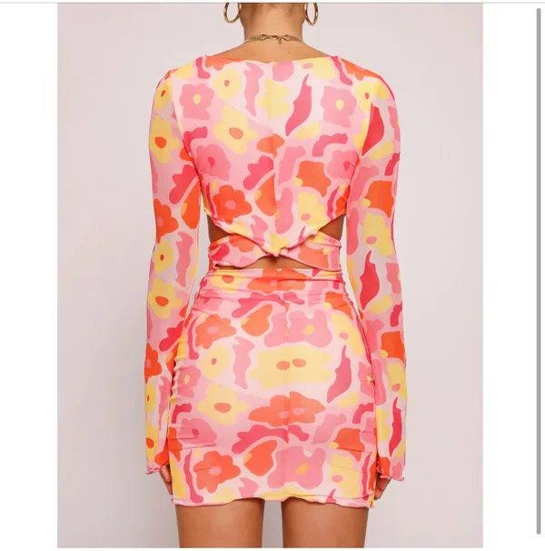 Tigermist Floral Cut Out Dress - Image 3