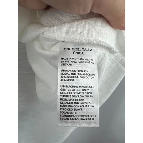 Women’s White House Black Market XL White T-Shirt - Image 5