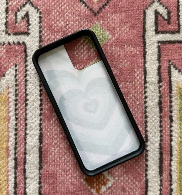 Wildflower Matcha Love Green Hearts iPhone 12/12 Pro Case - Image 2