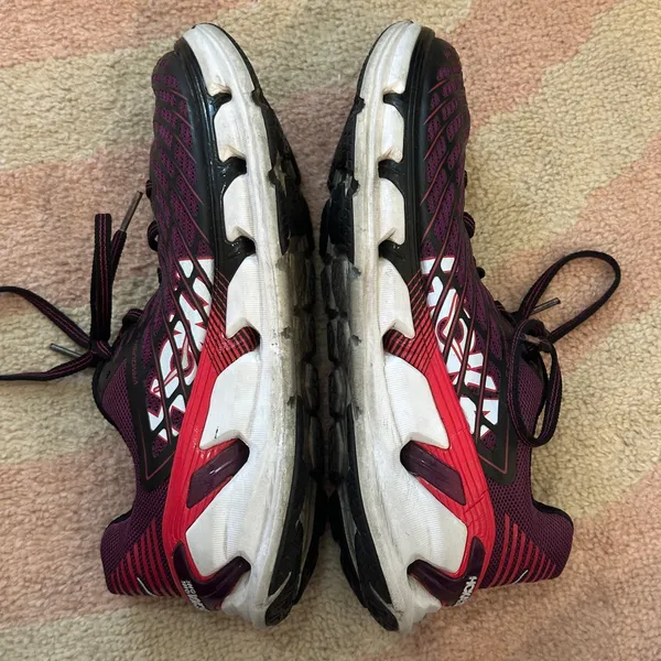 Hoka One One Vanquish 3‎ Grape Juice Virtual Pink Running Shoes Cushion Sporty - Image 6
