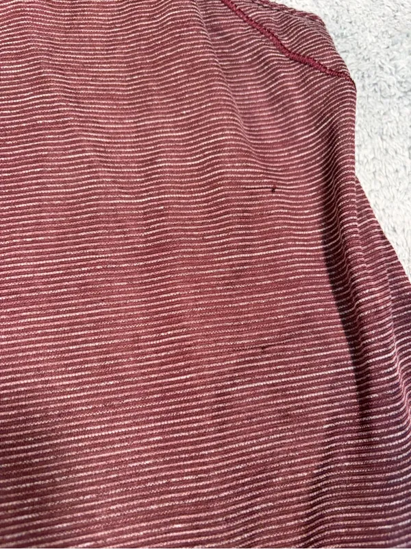 Lululemon Racerback Tank Top Burgundy Stripe - Image 8