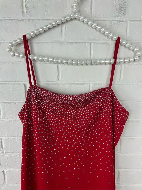 Red Glitter Sparkle Dress - Image 4
