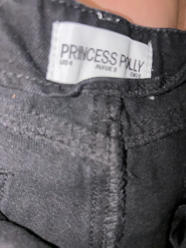 Amethysta Denim Skort Black PRINCESS POLLY - Image 5