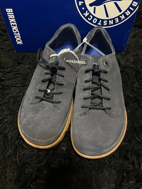 BIRKENSTOCK Honnef Low blue suede lace up shoes sneakers women’s eur 39 new - Image 7