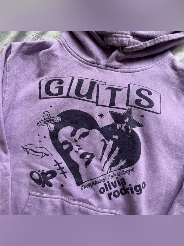 Olivia Rodrigo Fan Made Purple Hoodie - Image 2