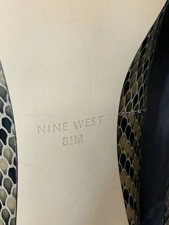 Nine West Women's Garisono Snake Print Pointed-Toe Kitten Heel Pumps - Image 7
