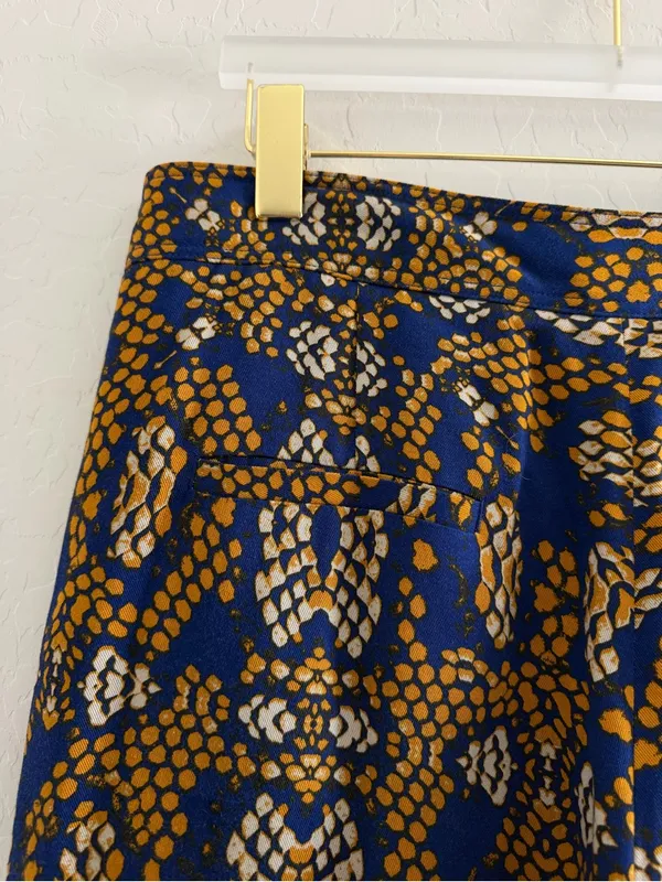 Anthropologie Cartonnier Sampa wide-leg crop pants snake print culottes Size 12 - Image 8