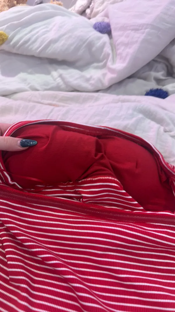 Sadie and Sage Red striped tube top - Image 3