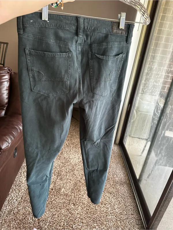 American Eagle Outfitters Women’s Dark Teal Slim Jeans - Image 6