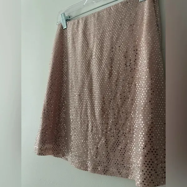 Urban Outfitters Sequin‎ Shimmer Rose Gold Skirt - Image 7