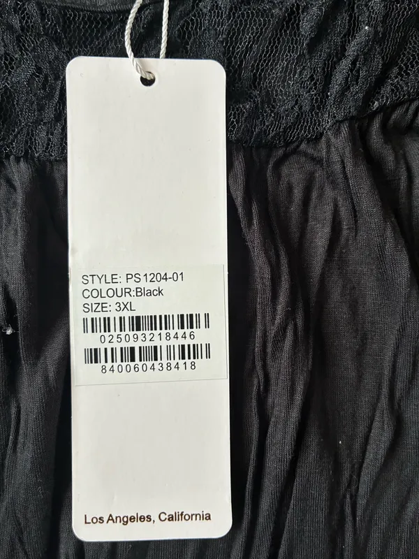 White Mark Black Top - Image 2