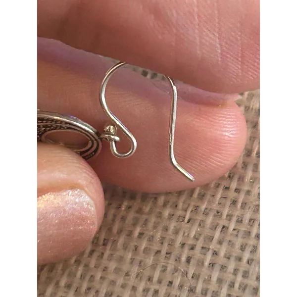 A266 1 1/4 inch 925 sterling silver earrings - Image 4